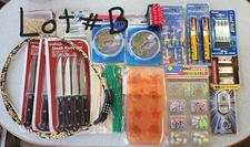 Lot Of Mixed Variety Pack Household, Crafting and Fishing Items 18 Piece Lot #B