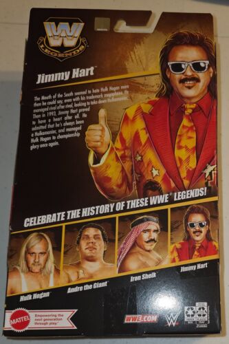 Figura de acción de lucha libre WWE Mattel Elite Legends Series 21 Jimmy Hart Hulk Hogan - Imagen 2 de 2