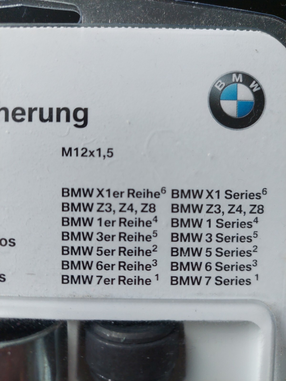 Genuine BMW Locking Security Wheel Bolts Nuts Set 36132453959 for  