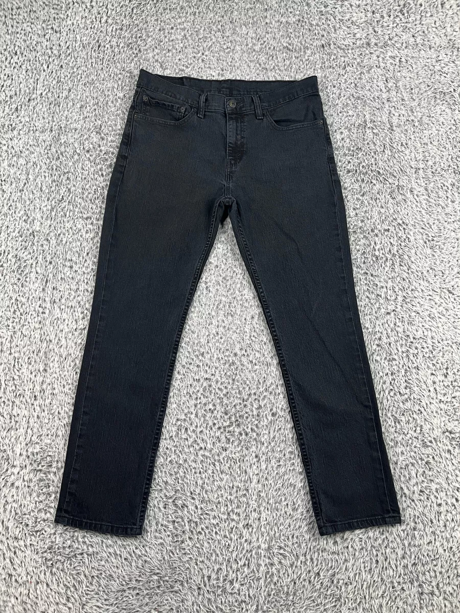 Levis 512 Jeans Mens 34x34 Black Slim Taper Fit Preppy Skater