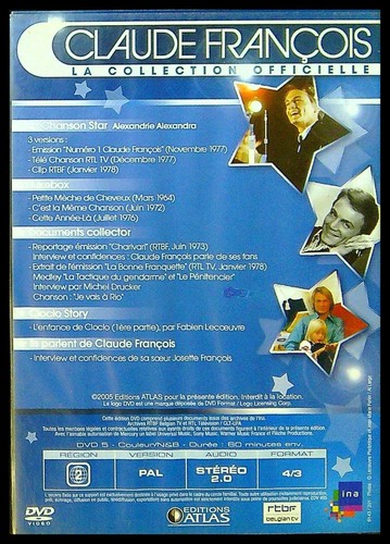 DVD Claude François - La Chanson Star - Alexandrie Alexandra - Photo 2/2