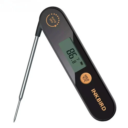 Digital Meat Thermometer with Foldable Probe IPX5 Cooking Food Thermometer