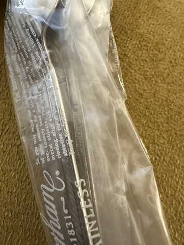 FOR ONE Gorham CALAIS GLOSSY TEASPOONS Stainless China Flatware 18/8 — NEW 9avai - Picture 3 of 10