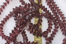 Bell Flower Trans Medium Purple Pressed Glass Beads 9 x 6mm Crafts Jewelry 56pcs