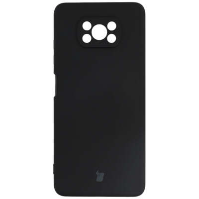 Handyhülle für Poco X3 / NFC / Pro Bizon Silikon Case Cover Hülle Etui Schwarz