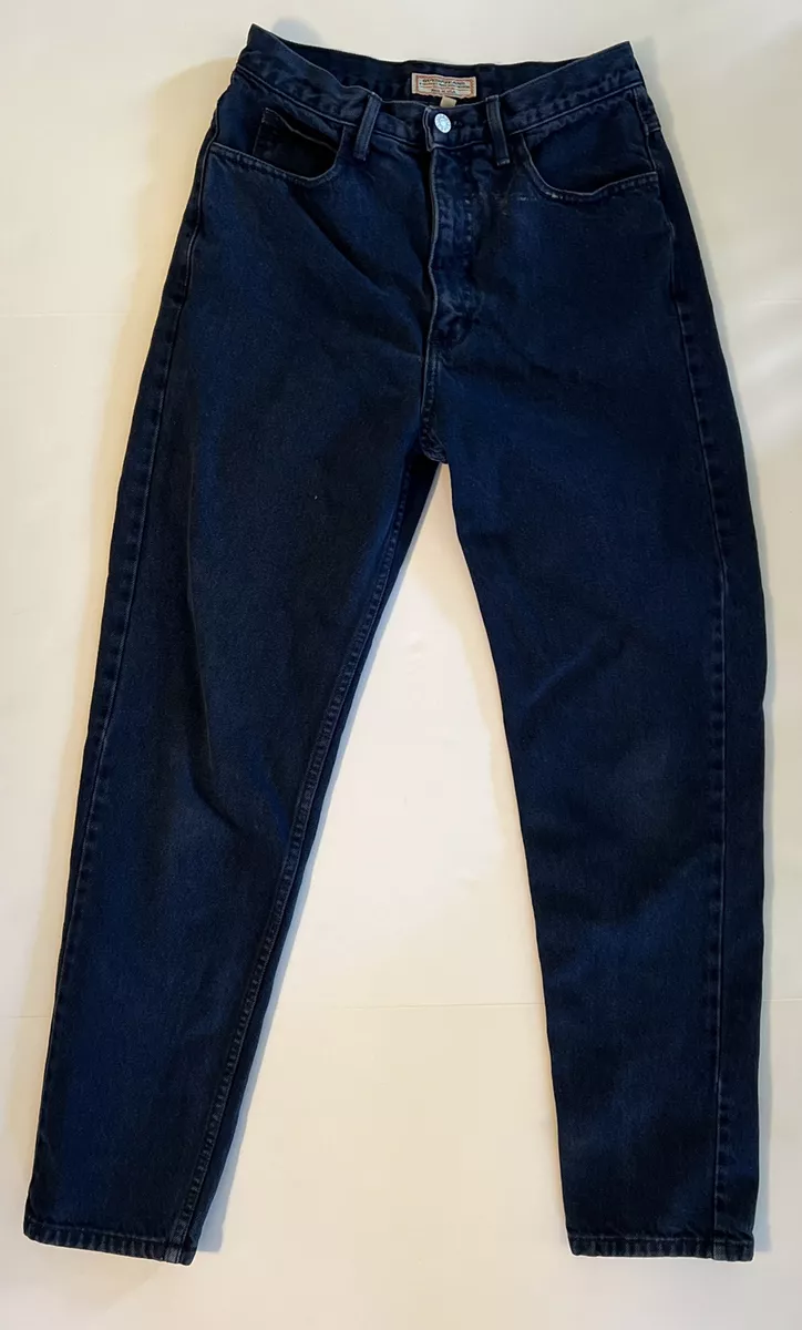 Vtg Size 30 GUESS jeans Georges Marciano Dk Blue 1050 Straight Mom