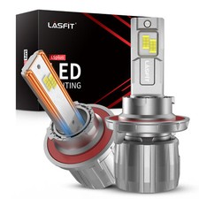Lasfit H13 9008 Led High Low Beam Headlight Bulb 13000lm Bright 6000k Cool White