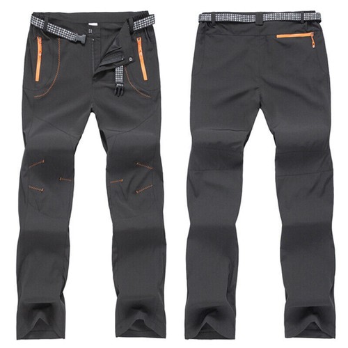 Men's Cargo Walking Trousers Rain Hiking Fishing Work Pants Bottoms Quick Dry - Picture 8 of 14