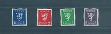 1940 Norway Norge Definitive Lion Rampant 4 V MNH Unif 203-06 MF14961