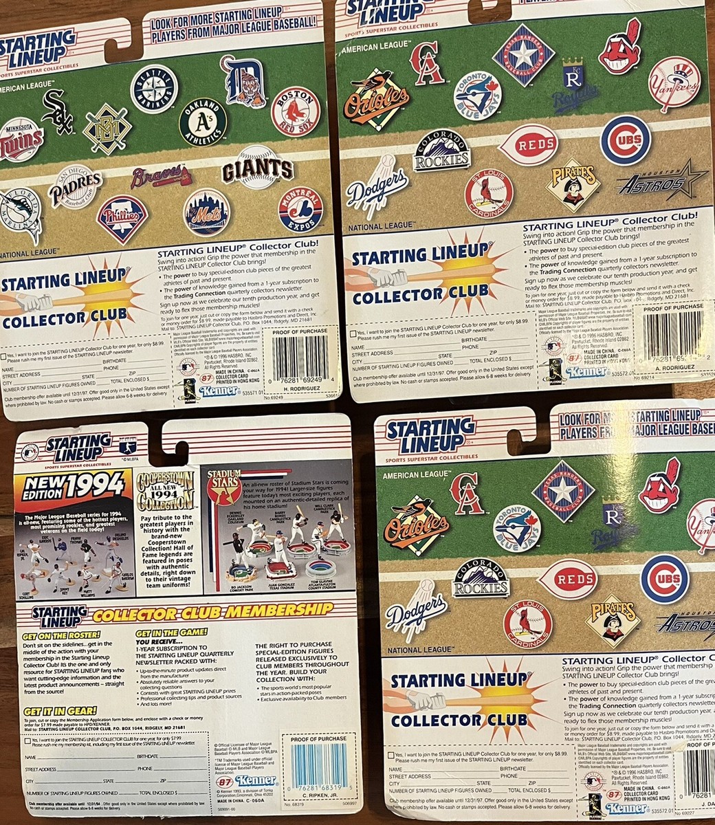 Vintage Starting Lineup Collectibles, Rare MLB Lot of 4, All