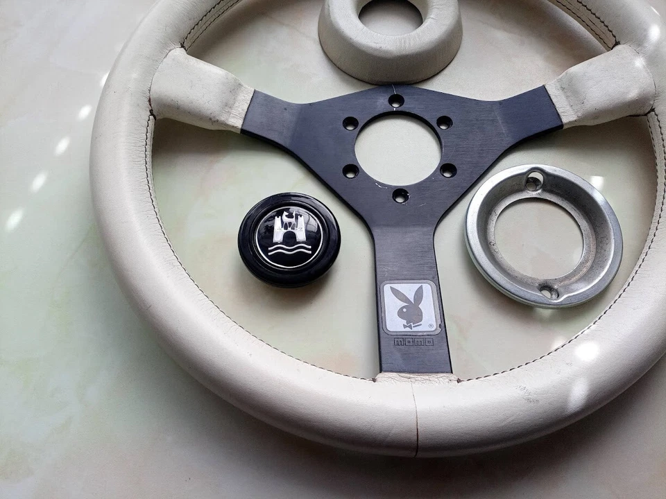 Momo C36 70023 steering wheel rare white VW rabbit Golf Jetta Polo Scirocco - Bild 3 von 4