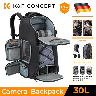 K&F CONCEPT 30L Kamerarucksack wasserdicht Fotorucksack für Canon Nikon Sony