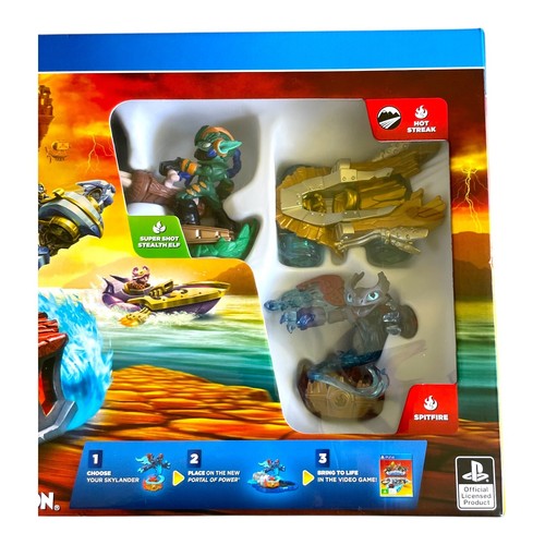 Skylanders Superchargers Starter Pack Sony PS4/PS5 Golden Hot Streak NO GAME 🐙 - Picture 5 of 19