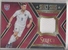 2015-16 Panini Select Soccer Clint Dempsey PRIZM SP JERSEY/49 USA RED