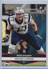 2016 Panini Instant Patriots /686 Super Bowl LI Champions #901 NATE SOLDER