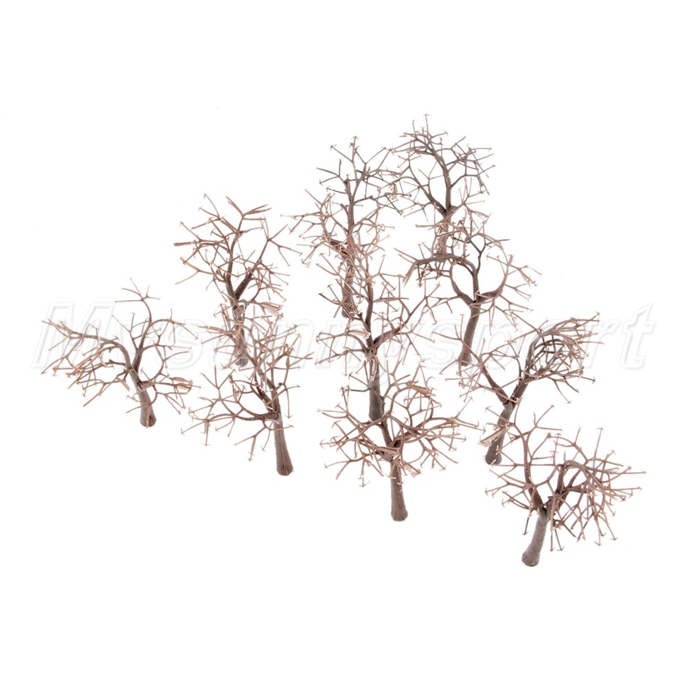 Fashion 10Pcs Plastic Model Bare Trunk Tree Scenery Landscape 12cm HO OO Scale