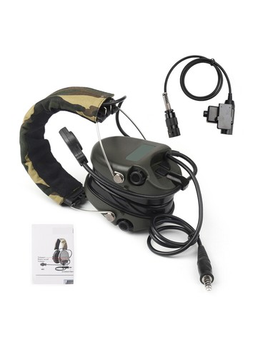 H60 Sound Pickup Zestaw słuchawkowy z redukcją szumów 6-pinowy U94 PTT do AN / PRC148 PRC152 U329 - Zdjęcie 9 z 12