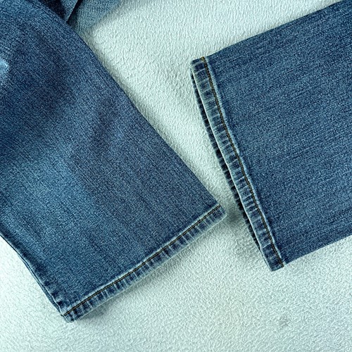 Wet Seal Womens Jeans Blue Tag Size 5 (29x28) Low Rise Flared Stretch Denim - Picture 11 of 14