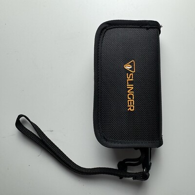 Slinger Digital Memory Card Wallet Holds 12 Media Cards SD Black Zipper Closure