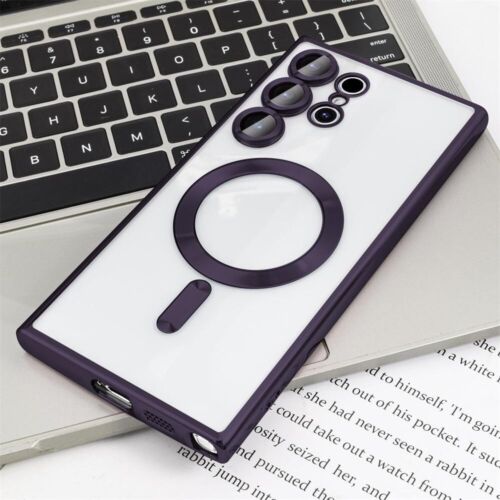 Plating Magsafe Clear Shockproof Case For Samsung Galaxy S24 Ultra S24+ S24 FE - Picture 17 of 22