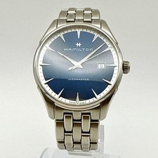Hamilton Jazzmaster Gent Watch Blue Dial Quartz Timepiece Authentic Classic 8