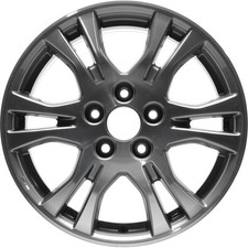 17x7 6 Double Spoke Alloy Wheel Machined Painted Medium Charcoal 560-64019