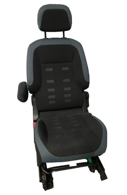 Citroen Berlingo Front Seat NS Left Black Blue Textile Multispace Xtr 2013 s78