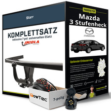 Für MAZDA 3 Stufenheck Typ BP Anhängerkupplung starr +eSatz 7pol uni. 18- NEU