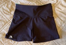 JO+JAX DANCEWEAR PRO SHORTS Sz PETITE XS S YOUTH NAVY BLUE GREEN DANCE GYMNASTIC