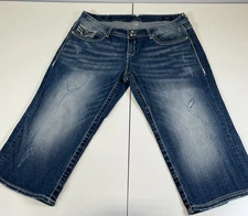 Vigoss Womens The Dublin Denim Jean Capris Size 22x19