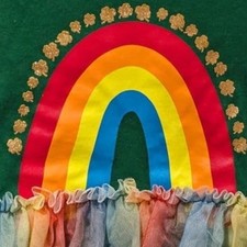 Saint Patrick's Baby Tutu Outfit- Girls Shamrocks and Rainbow