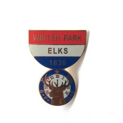 Winter Park Elks Lodge 1830 Pin BPOE Fraternal Organization Collectible VTG