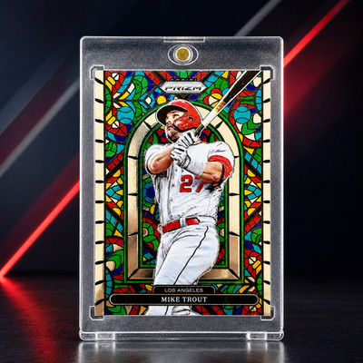 Mike Trout 2022 Panini Prizm Stained Glass #SG-5 SP Angels Jersey #27 Baseball
