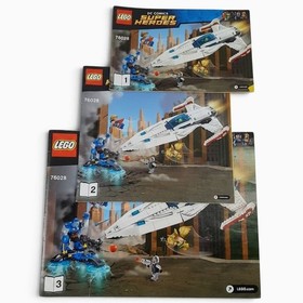 Lego 76028 DC Justice League Darkseid Invasion 2015 Missing Hawkman Pre-owned