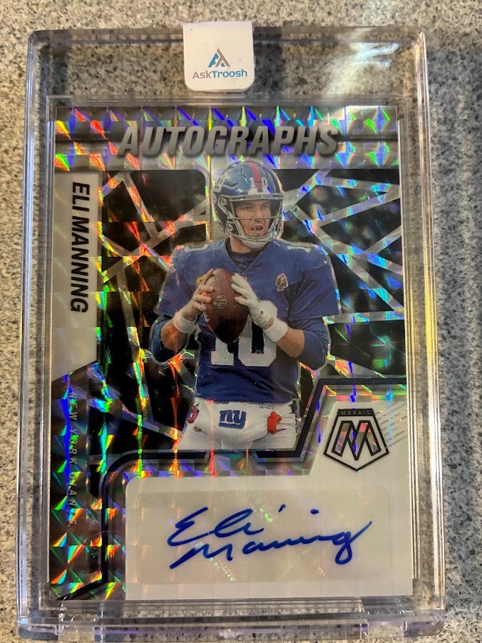 2022 Panini Mosaic - Autographs Prizm #AM-EM Eli Manning