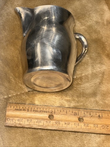 Vintage Wm Rogers Paul Revere Reproduction Small Silver Plated Creamer - Picture 10 of 10