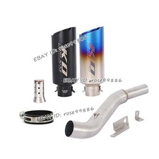 Silenciadores de escape sistema de enlace de tubo medio para Bajaj Pulsar 200 NS200 RS200 2015-2024