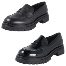 Girls Startite Angry Angels Slip On Loafer Style School Shoes Paris