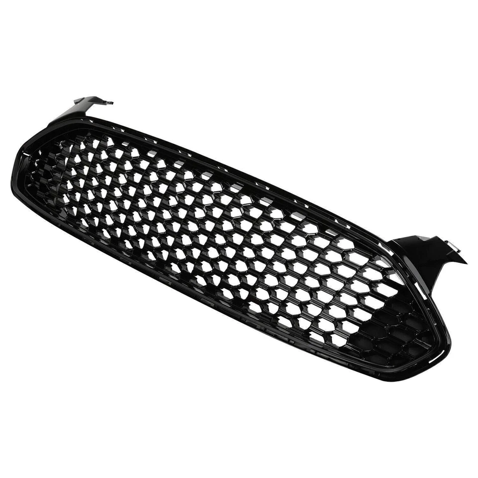 Решетка передняя верхняя глянцевая черная в сотовом стиле для Ford Fusion 2013-2016 годов выпуска - Изображение 4 из 4