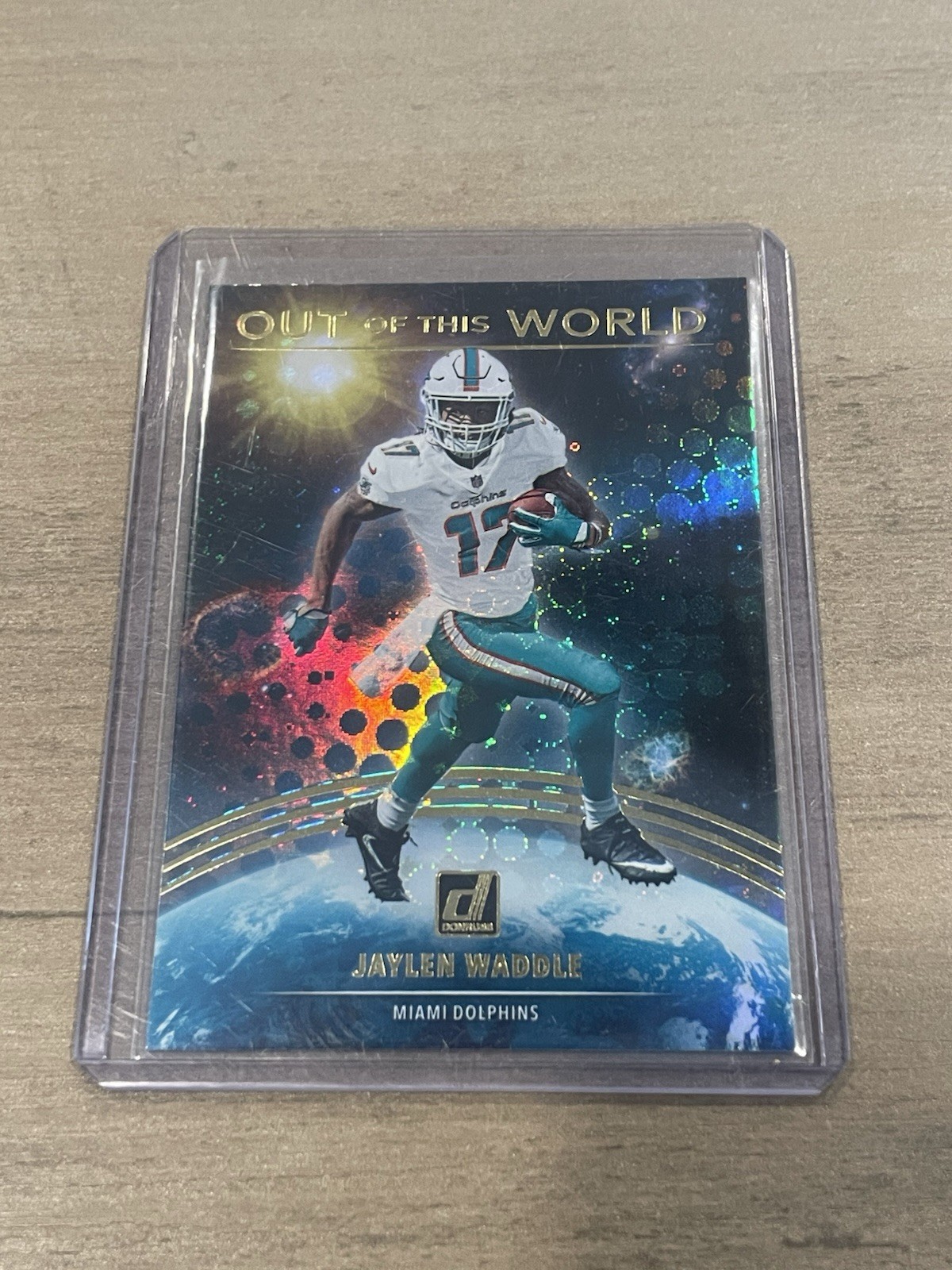 2021 Panini Donruss Jaylen Waddle Out Of This World Rookie Card (RC) #OTW-JWA