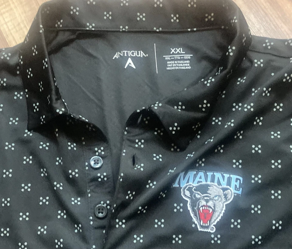 Camisa Maine Black Bears Para Hombre Talla XXL Color Negro de Antigua ¡En Excelente Estado! Foto 3 de 3
