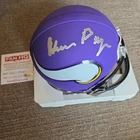 Alan Page Signed Minnesota Vikings Speed Mini Helmet W' COA ND Irish Iron man