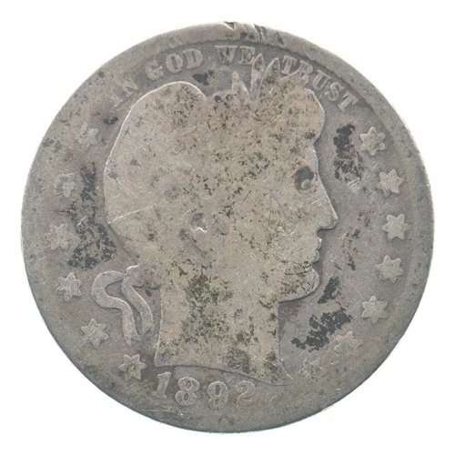 BETTER 1892-O Liberty Barber 90% Silver US Quarter *146