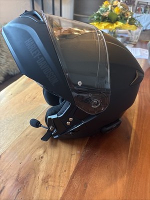 harley davidson helm l, 2-3 mal getragen, klappbarer jethelm (sena geeignet!)