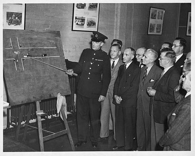 Inspector C Gibbs gives a lesson on the highway code and traffic c- Old Photo