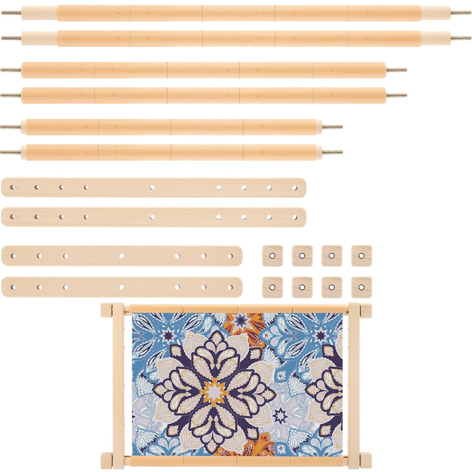 CroBlissful Cross Stitch Scroll Frame Set with Plastic 22 in