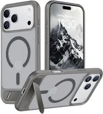 Temdan Designed for iPhone 17 Pro Case, Built-in Invisible KickstandCompatibl...