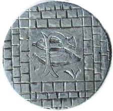 VINTAGE - CANADA .925 SILVER DIME LOVE TOKEN - P S - GREAT ARTWORK - EC 8261