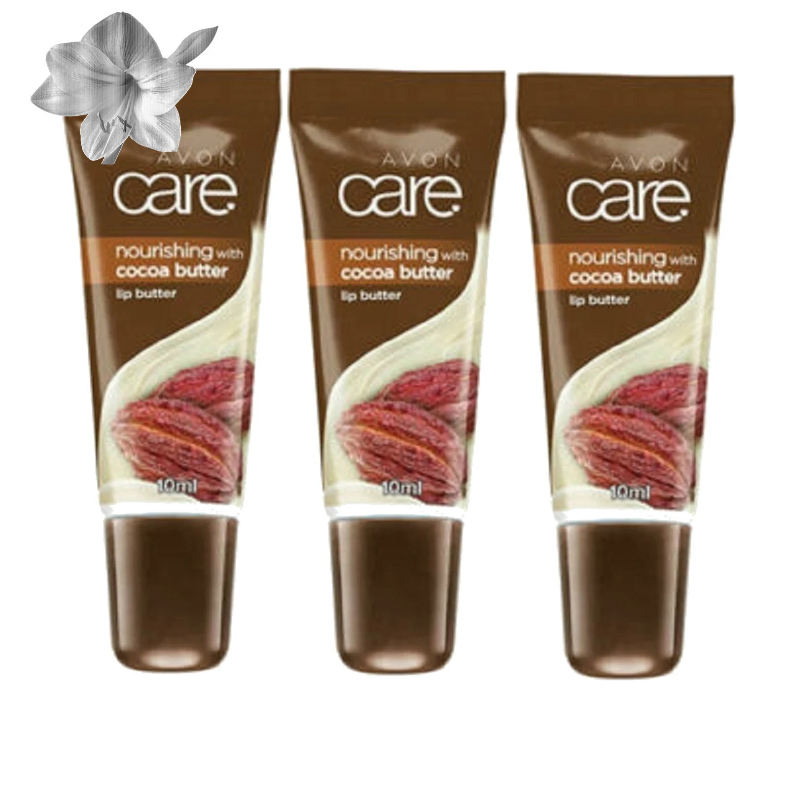 x3  Avon Care Cocoa Butter Conditioning Lip Butter, Discontinued and rare 10ml