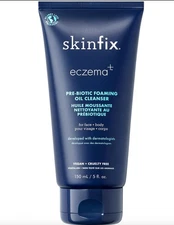 Skinfix Eczema+ Pre-Biotic Foaming Oil Cleanser Gentle Oil-to-Foam Face+Body 5Oz